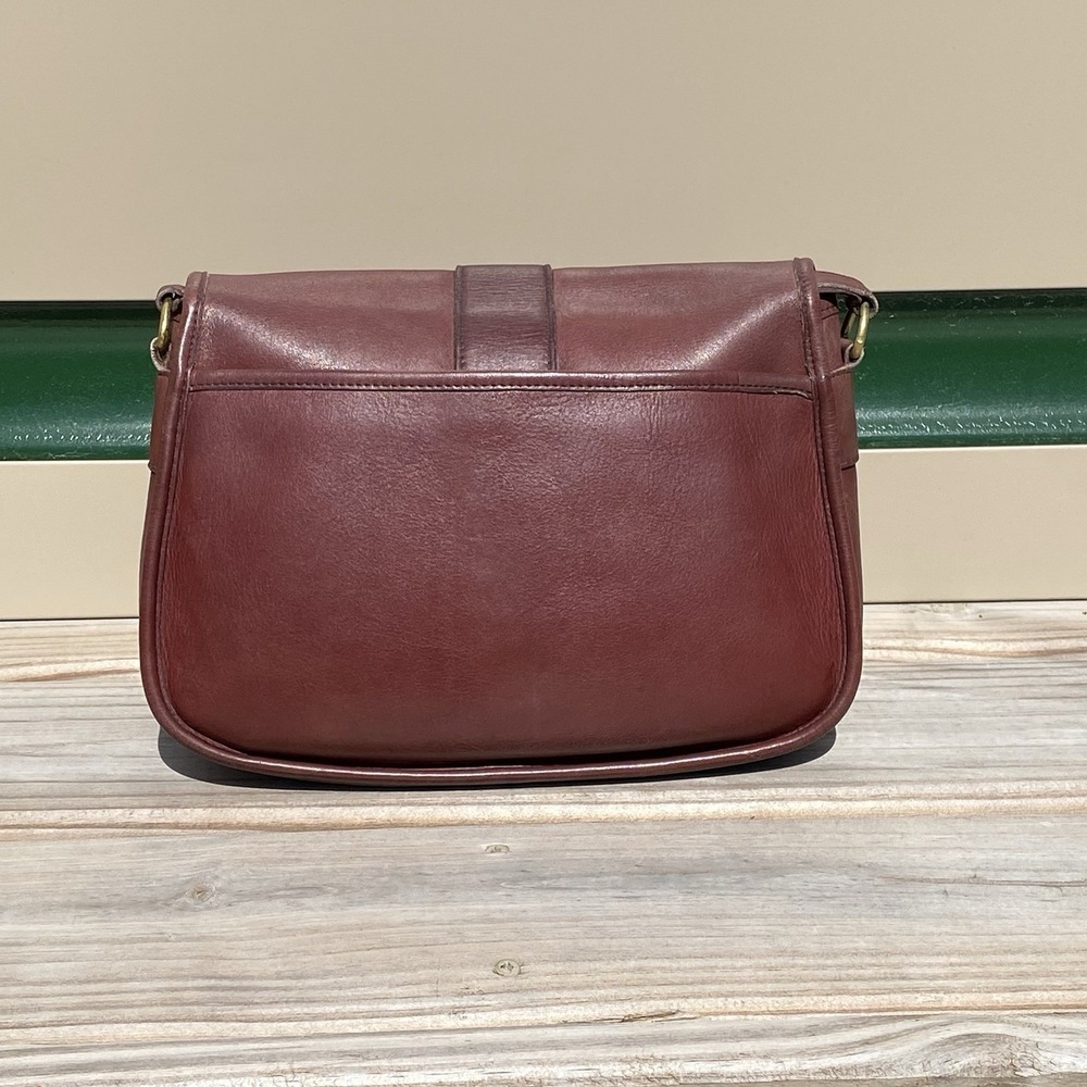 Vintage Coach Burgundy Chelsea Bag 9894 Crossbody Bag United States Pre-1994 - Picture 4 of 16